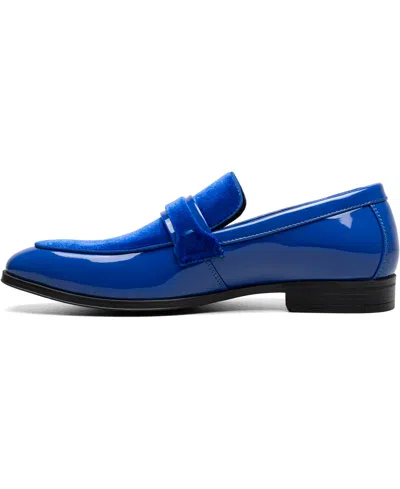 Stacy Adams Men's Spratley Moc Toe Saddle Slip On Loafer