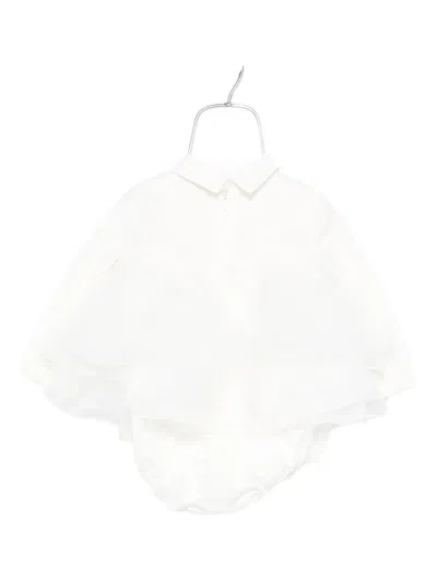 Elisabetta Franchi La Mia Bambina Logo-plaque Body In White