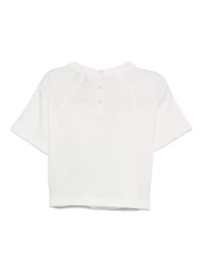 Emporio Armani Logo-detail Cotton T-shirt In White