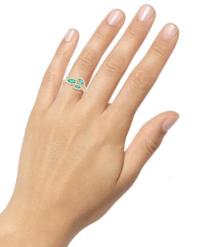Macy's Gemstone (5/8 Ct. T.w.) & Diamond (1/3 Ct. T.w.) Multi-stone Ring In 14k Gold