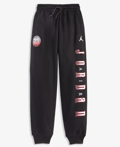 Jordan Big Boys Gametime Chenille Patch Pants In Black