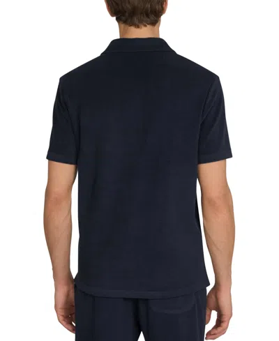 Ben Sherman Men's Johnny Collar Polo Shirt In Blue