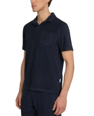 Ben Sherman Men's Johnny Collar Polo Shirt In Blue