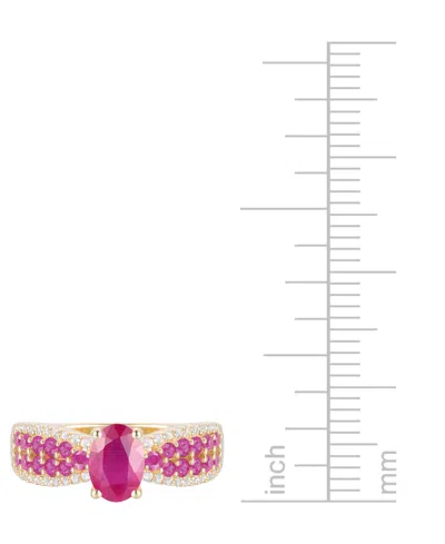 Macy's Gemstone (1-1/10 Ct. T.w.) & Diamond (1/5 Ct. T.w) Oval Ring In 14k Gold