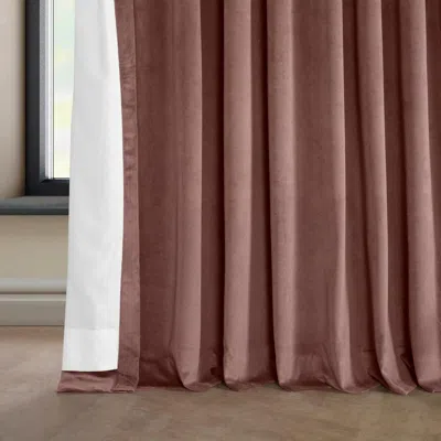 Half Price Drapes Wild Rose Extra Wide Heritage Plush Velvet Room Darkening Curtain