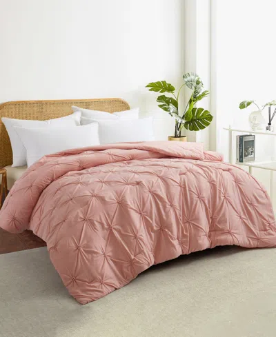 Unikome All Season Pintuck Down Alternative Comforter, King