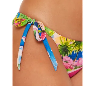 Becca Positano Reversible Tie Side Bikini Bottoms In Multi