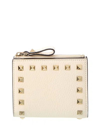 Valentino Rockstud Grainy Leather Card Case
