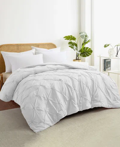 Unikome All Season Pintuck Down Alternative Comforter, Twin