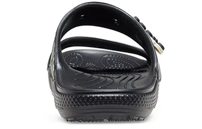 Crocs Classic Clog Cozy Unisex Black Multi-color Slippers 'black'