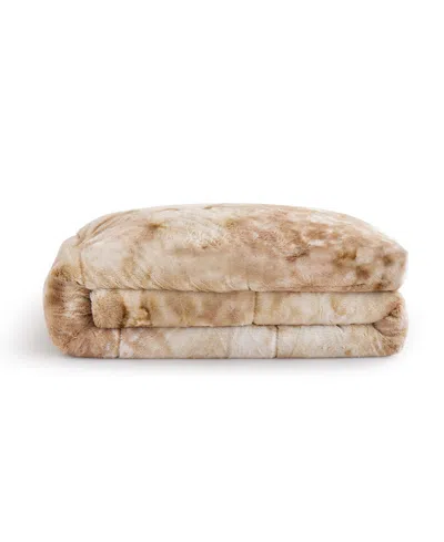 Unikome Reversible Medium Weight Plush Faux Fur Comforter, King