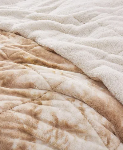 Unikome Reversible Medium Weight Plush Faux Fur Comforter, King