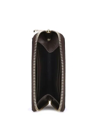 Gucci Women Ophidia Card Holder In Brown