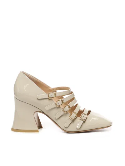 Chloé 80mm Janis Buckle-fastening Flared-heel Pumps