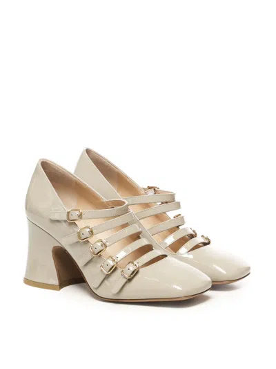 Chloé 80mm Janis Buckle-fastening Flared-heel Pumps