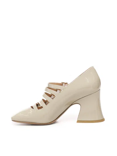 Chloé 80mm Janis Buckle-fastening Flared-heel Pumps