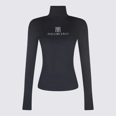 Balenciaga Viscose Nano Bb High Neck Sweater
