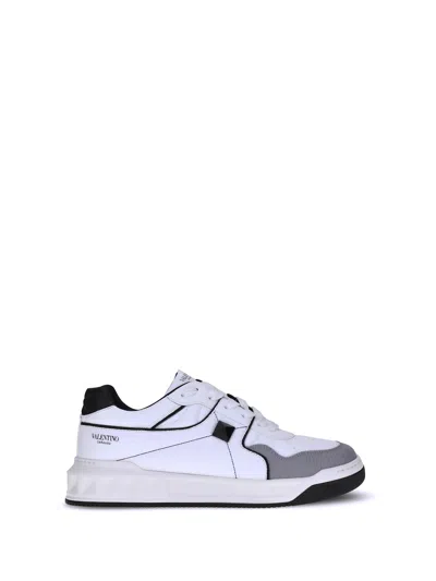 Valentino Low-top One Stud Sneakers In White
