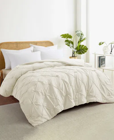 Unikome All Season Pintuck Down Alternative Comforter, King
