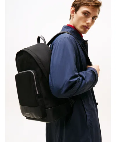 Tommy Hilfiger Zaino Th Business Nylon Backpack In Black