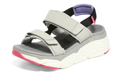 Skechers (wmns)  Max Cushioning 'grey White Black Pink' In Multi
