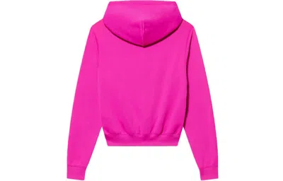 Balenciaga (wmns)  Fw21 Micro Mark Logo Drawstring Long Sleeves Hoodie Pink