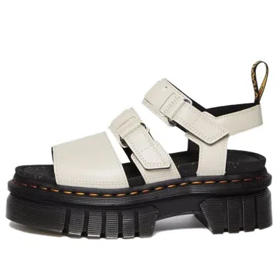 Dr. Martens' (wmns) Dr. Martens Ricki Nappa Lux Leather 3-strap Platform Sandals 'white Black'