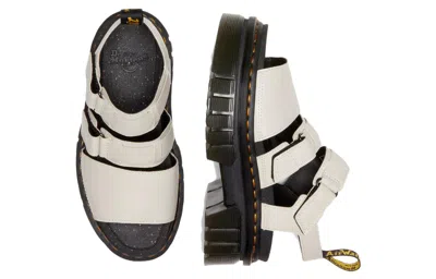 Dr. Martens' (wmns) Dr. Martens Ricki Nappa Lux Leather 3-strap Platform Sandals 'white Black'