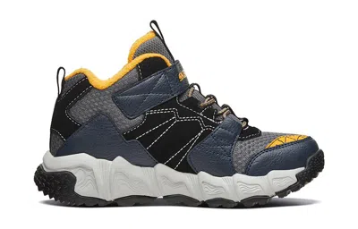 Skechers (gs)  Velocitrek Mid Peak Athletic Shoes 'grey Blue Yellow'
