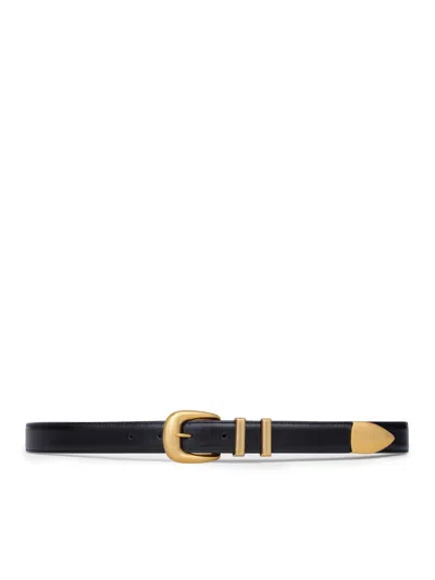 Celine Western 25mm Belt With Ceinturon Strap In Smooth Calfskin