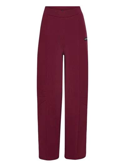 Rotate Birger Christensen Burgundy Tracksuit Bottoms In Burgundy