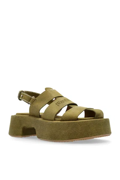 Jw Anderson Round Toe Flat Sandals