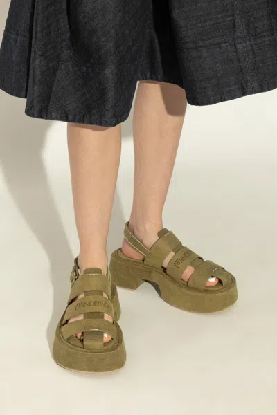 Jw Anderson Round Toe Flat Sandals