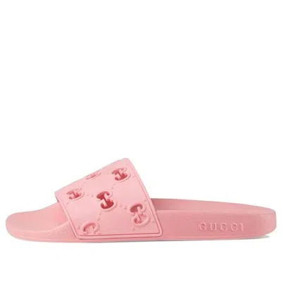 Gucci (wmns)  Gg Slide Rubber 'pink' In Multi