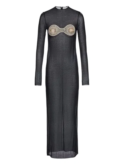 Magda Butrym Embroidered Maxi Dress