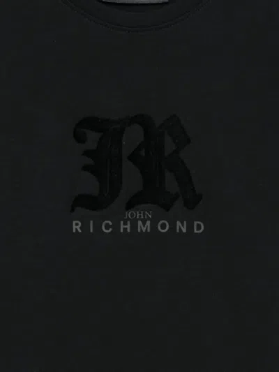 John Richmond Junior Logo-print T-shirt In Black