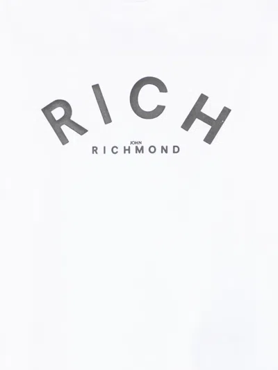 John Richmond Junior Logo-print T-shirt In White