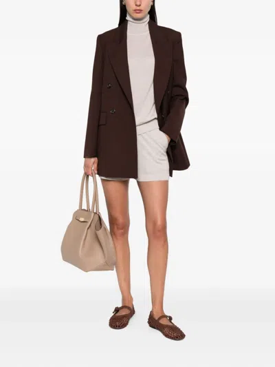 P.a.r.o.s.h Roll-neck Long-sleeved Sweater In Neutral