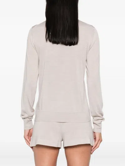 P.a.r.o.s.h Roll-neck Long-sleeved Sweater In Neutral