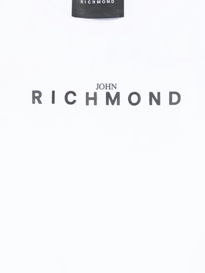 John Richmond Junior Logo-print Cotton T-shirt In White