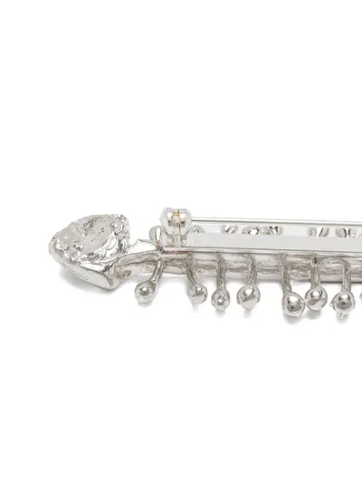 Alighieri The Skeletons Of The Self Brooch In Metallic