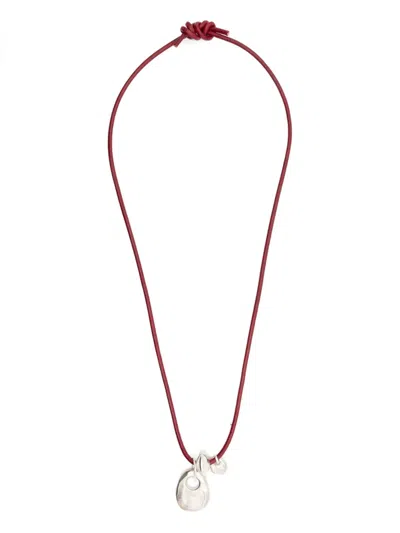 Alighieri The Reader On The Shore Choker Necklace In Burgundy