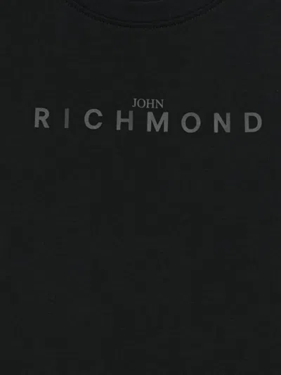 John Richmond Junior Logo-print Cotton T-shirt In Black