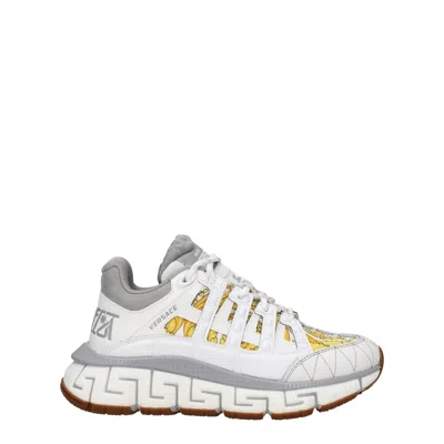 Versace White Leather Sneakers