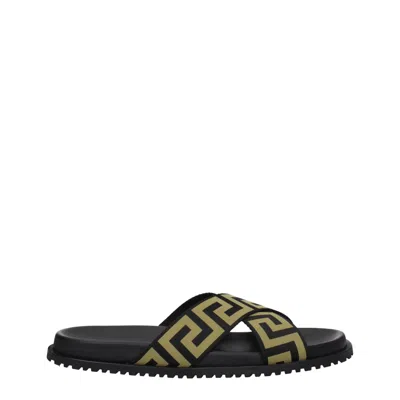 Versace Logo-print Open-toe Slides
