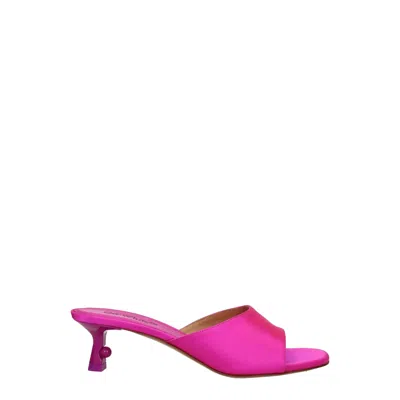 Off-white Pink Satin Sandal