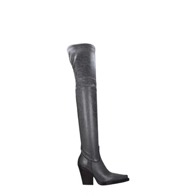 Paris Texas Black Leather Boot