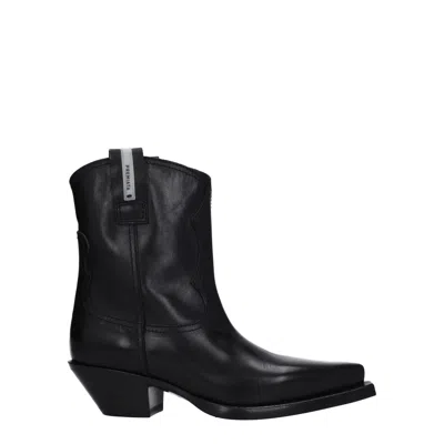 Premiata Black Leather Ankle
