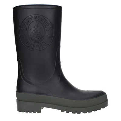 Dior Black Cotton Boot