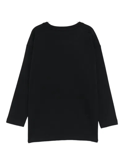 John Richmond Junior Logo-print Long-sleeve T-shirt In Black